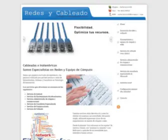 Redesinalambricasycableado.com(Servicios administrados de cómputo) Screenshot