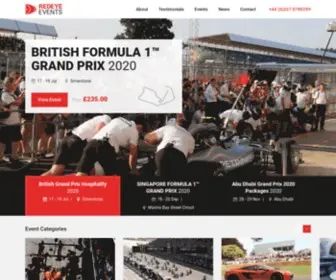 Redeyeevents.co.uk(Formula 1™ Hospitality Packages & VIP Experiences) Screenshot