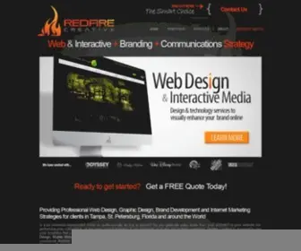 Redfirecreative.com(Tampa Website Designer) Screenshot