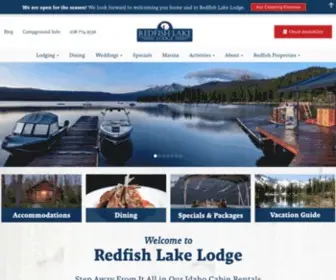 Redfishlake.com(Stanley Idaho Cabins) Screenshot