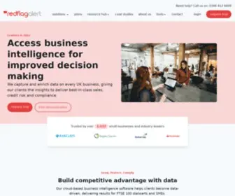 Redflagalert.com(Real-time business information at your fingertips) Screenshot