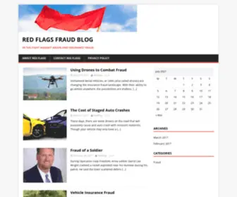 Redflagsfraudblog.com(In the Fight Against Arson and Insurance Fraud) Screenshot