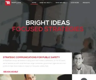 Redflashgroup.com(Focused Public Safety Marketing Strategies and Communications) Screenshot