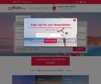 Redflights.co.uk(Cheap Flight Deals) Screenshot