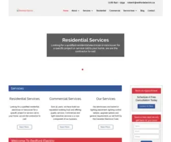 Redfordelectric.ca(Redford Electric) Screenshot