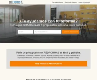 Redformas.info(Presupuestos Gratis Profesionales Obras Reformas Servicios) Screenshot