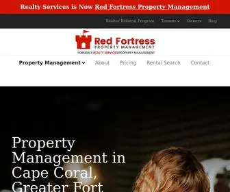 Redfortresspropertymanagement.com(Red Fortress in Greater Fort Myers) Screenshot