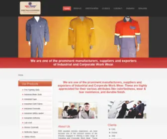 Redfortworkwear.co.in(Industrial Workwear Manufacturer) Screenshot