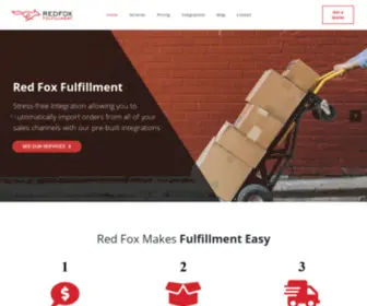 Redfoxfulfillment.com(Red Fox Fulfillment) Screenshot