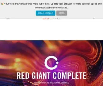 Redgiant.com(Red Giant) Screenshot