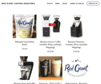 Redgiantcoffeeroasters.com(Red Giant Coffee Roasters) Screenshot
