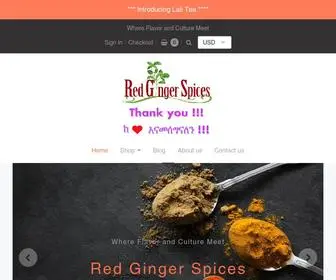 Redgingerspices.com(Red Ginger Spices) Screenshot