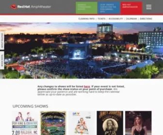 Redhatamphitheater.com(Red Hat Amphitheater) Screenshot