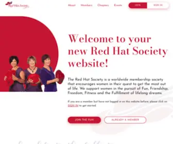 Redhatsociety.com(The Red Hat Society) Screenshot