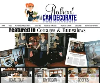 Redheadcandecorate.com(Redhead Can Decorate Home) Screenshot