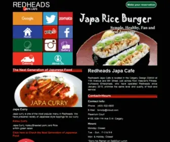 Redheadscafe.com(Casual Japanese Cafe) Screenshot