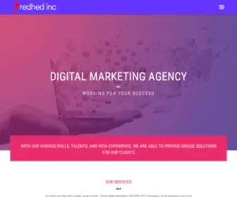 Redhedinc.com(Digital Marketing Agency) Screenshot