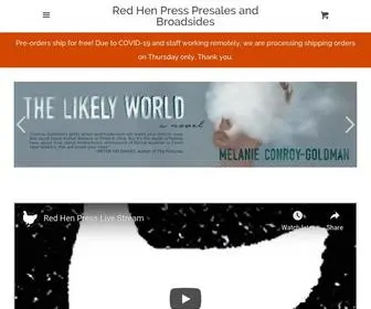 Redhenpress.org(Red Hen Press Presales and Broadsides) Screenshot
