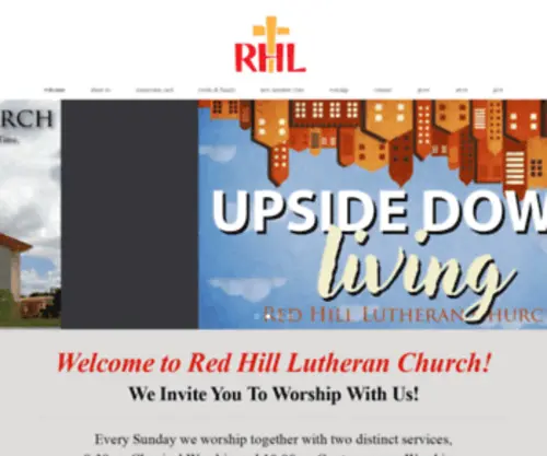 Redhillchurch.org(Red Hill Lutheran Church) Screenshot