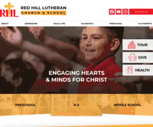 Redhillschool.org(Red Hill Lutheran School) Screenshot