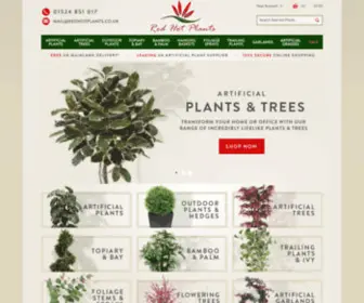 Redhotplants.co.uk(Artificial Plants) Screenshot