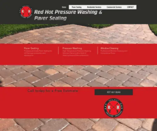 Redhotpressurewashing.com(Hot Water Pressure Washing and Paver Sealing) Screenshot