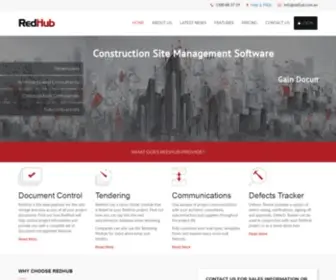 Redhub.com.au(RedHub Document Management for the Construction Industry) Screenshot