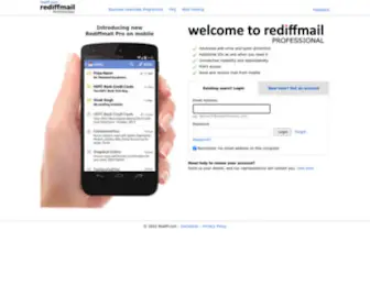 Rediffmailpro.net(Rediffmailpro) Screenshot