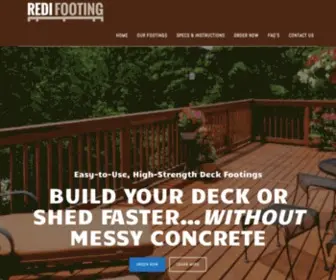 Redifooting.com(Construction Without Concrete) Screenshot