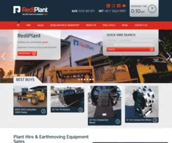 Rediplant.com.au(Hire Earthmoving Equipment) Screenshot