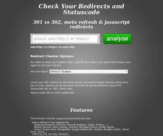 Redirect-Checker.org(Redirect Checker) Screenshot