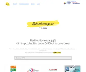 Redirectioneaza.ro(Este platforma care ajuta ONG) Screenshot