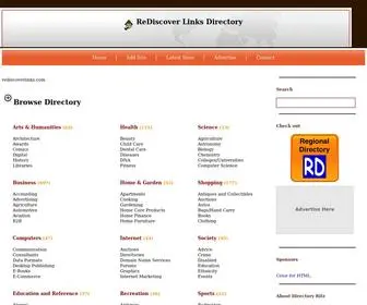 Rediscoverlinks.com(Human Edited Premium Web Directory) Screenshot
