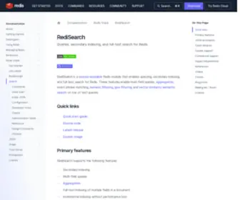 Redisearch.io(Redis) Screenshot