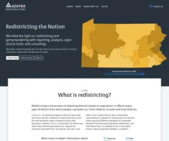 Redistrictingthenation.com(Azavea Redistricting) Screenshot