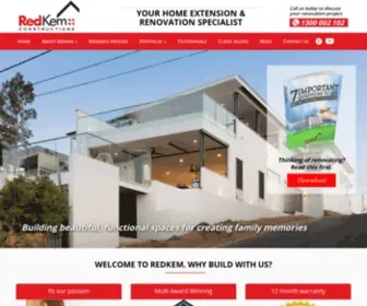 Redkem.com.au(Home Renovation Builders Brisbane Southside) Screenshot