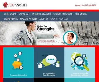 Redknightconsulting.com(Because your brand) Screenshot