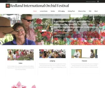 Redlandorchidfest.org(Redland International Orchid Festival) Screenshot