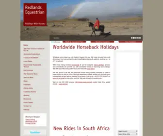 Redlandsequestrian.com(Worldwide Horseback Holidays) Screenshot