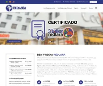 Redlara.com(A Red Latinoamericana de Reproducción Asistida (REDLARA)) Screenshot
