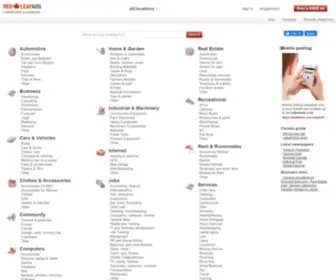 Redleafads.com(Canada free classifieds) Screenshot