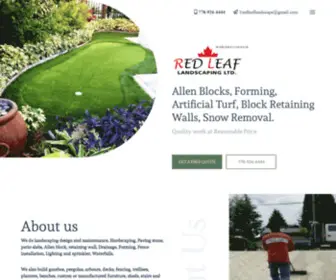 Redleaflandscapingltd.ca(Just another WordPress site) Screenshot