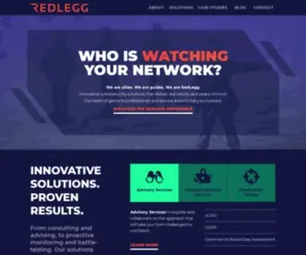 Redlegg.com(Cybersecurity Personalized For Your Business) Screenshot