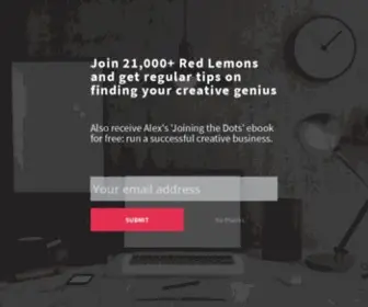Redlemonclub.com(Fresh Ideas for Creatives) Screenshot