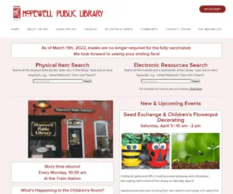 Redlibrary.org(Hopewell Public Library) Screenshot