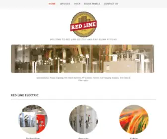 Redline-Electric.com(Red-Line Electric and Alarm System) Screenshot