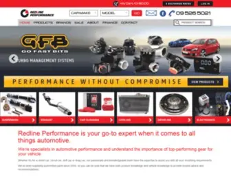 Redlineperformance.co.nz(Specialists in automotive performance) Screenshot