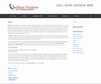 Redlinesvanlines.com(Reliable Moving Company) Screenshot