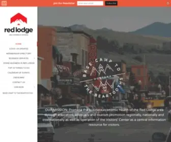 Redlodgechamber.org(Red Lodge Area Chamber of Commerce) Screenshot