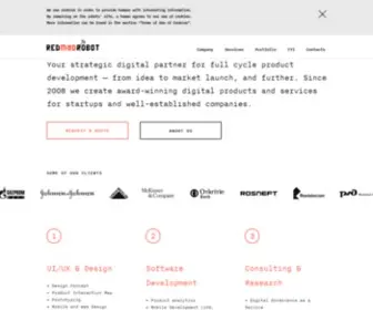 Redmadrobot.com(Mobile App Design) Screenshot